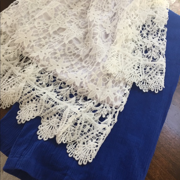 Talbot blue crinkle cotton pants - Picture 4 of 8